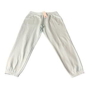 NWT Adidas All Season Large Flash Aqua Joggers Sweatpants Fleece Soft Multisport